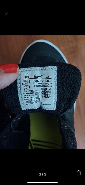 27 Beden Nike ayakkabı