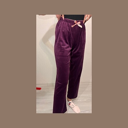 l Beden kadife pijama alt