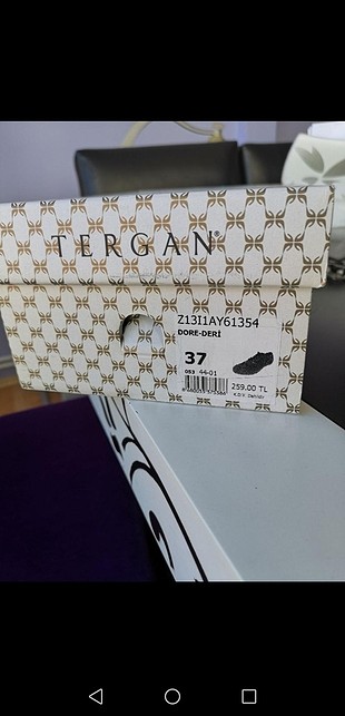 37 Beden altın Renk Tergan dore ayakkabı