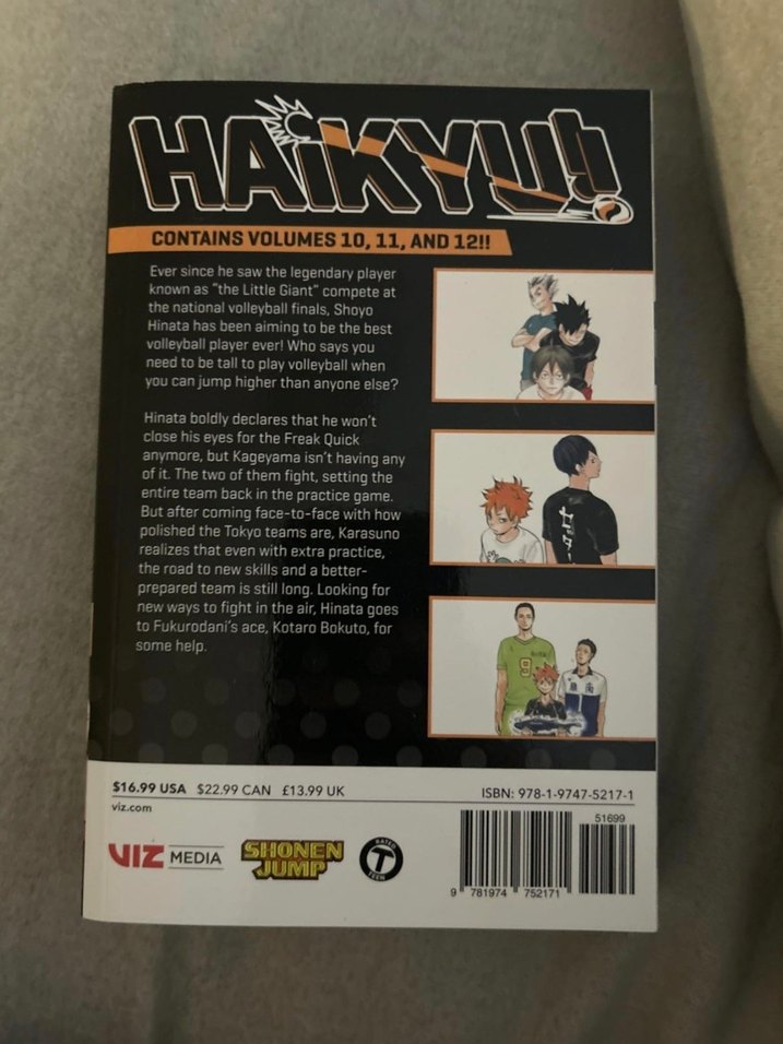 Haikyuu! 3in1 vol 4 10 11 12 ingilizce - Görsel 2
