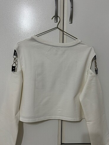 Beyaz Sweatshirt - Görsel 5