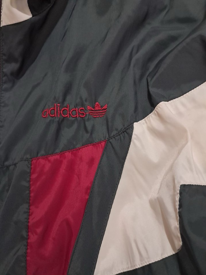 Adidas Gri Kırmızı Spor Erkek Rüzgarlık - Görsel 2