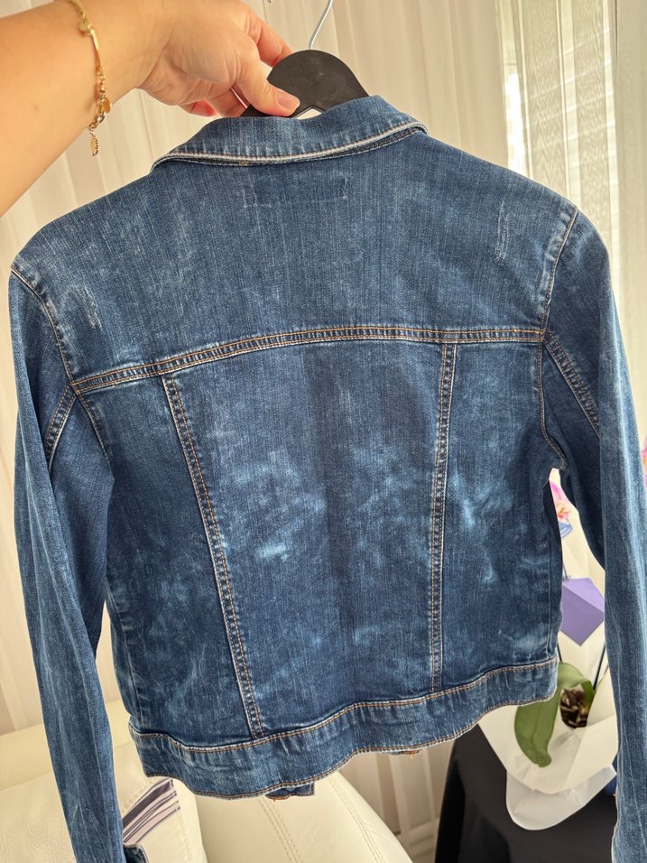 Kadın Lacivert Denim Ceket - Görsel 4