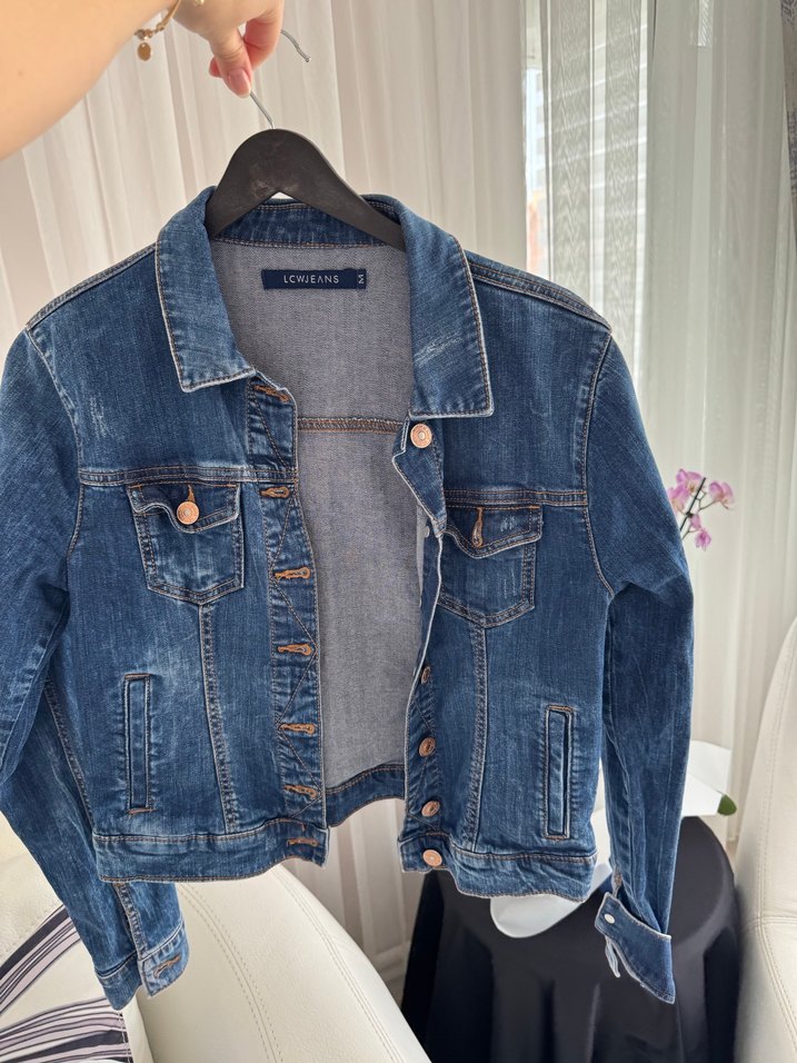 Kadın Lacivert Denim Ceket - Görsel 2