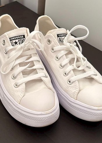 Converse Beyaz Platform Kadın Spor Ayakkabı - Görsel 2