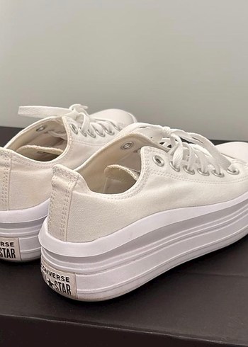 Converse Beyaz Platform Kadın Spor Ayakkabı - Görsel 3