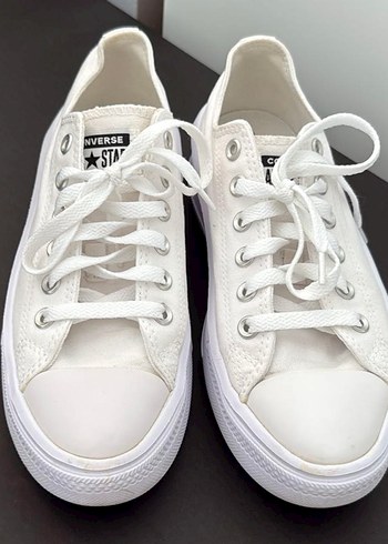 Converse Beyaz Platform Kadın Spor Ayakkabı - Görsel 4