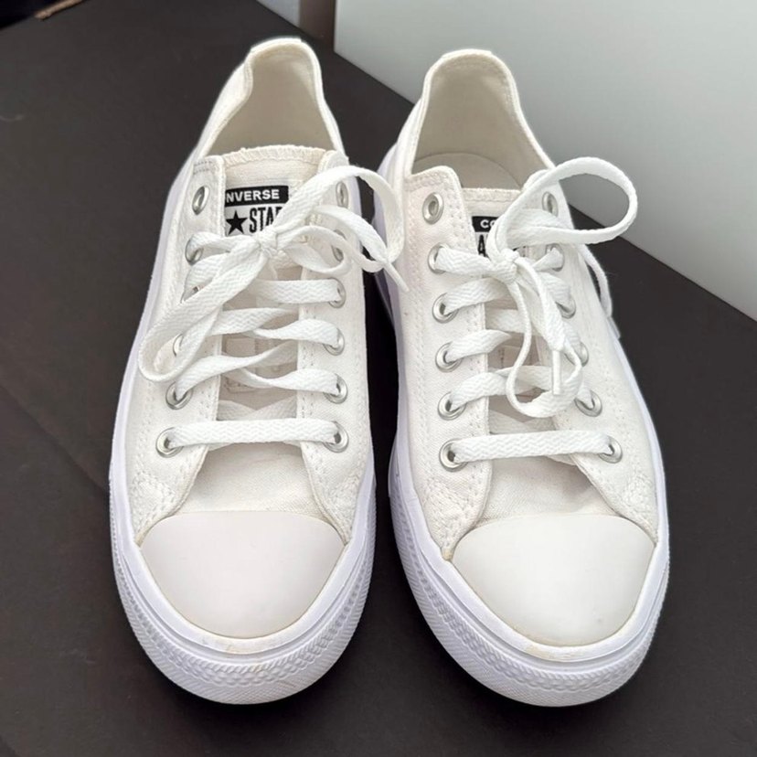 Converse Beyaz Platform Kadın Spor Ayakkabı - Görsel 4