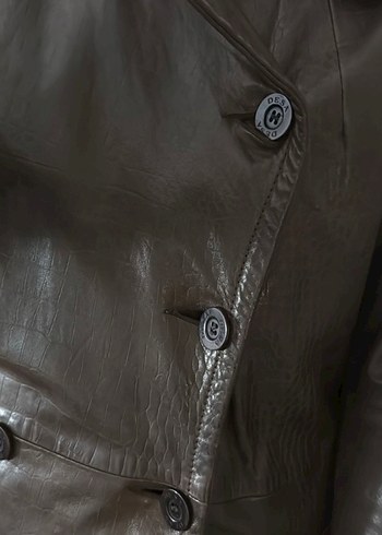 Kahverengi Deri Kemerli Desa Trençkot - Görsel 6