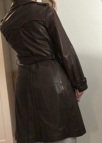 Kahverengi Deri Kemerli Desa Trençkot - Görsel 3