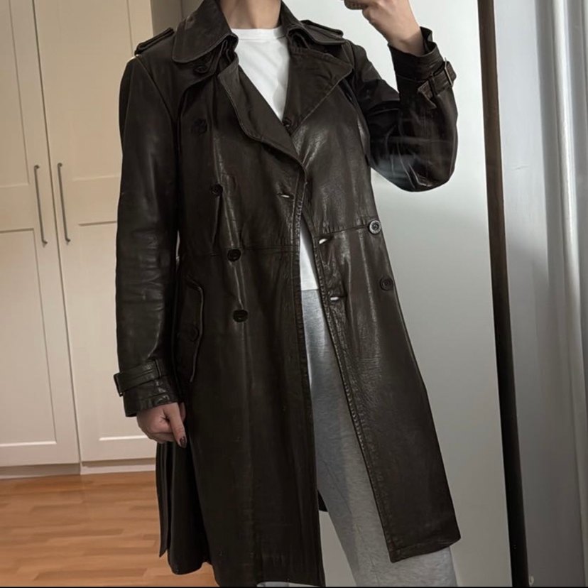 Kahverengi Deri Kemerli Desa Trençkot - Görsel 4