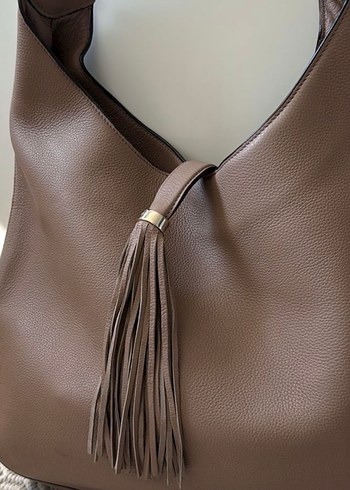 Hotiç püsküllü deri çanta - Görsel 3