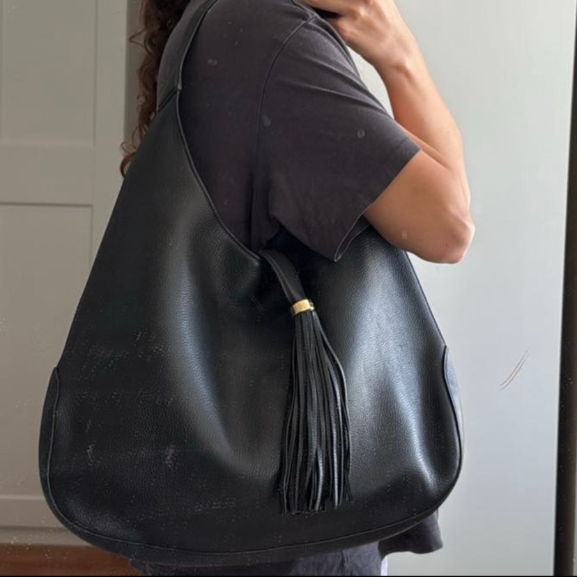 Hotiç püsküllü deri çanta - Görsel 4