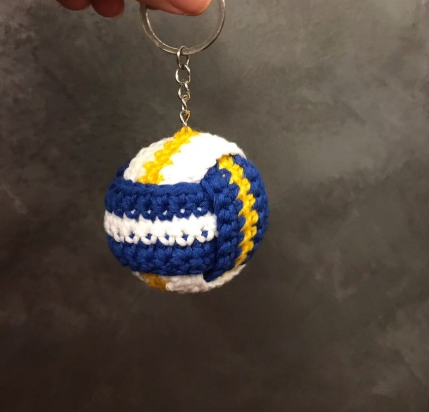 Siyah Beyaz Top Anahtarlık - Görsel 4