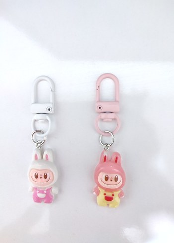 Pastel Renkli Zincir Detaylı Anahtarlık - Görsel 2