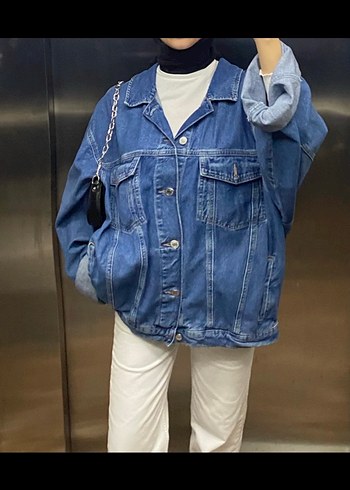 Mavi Kadın Oversize Mavi Denim Ceket