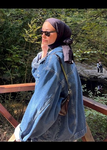 Kadın Oversize Mavi Denim Ceket