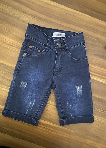 Erkek Çocuk Koyu Renk Denim Şort