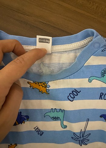 LC Waikiki Erkek Bebek Çizgili Baskılı Kısa Kollu Takım