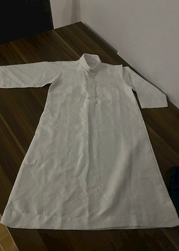 Uzun Kollu Beyaz Keten Erkek çocuk sünnet Gömlek
