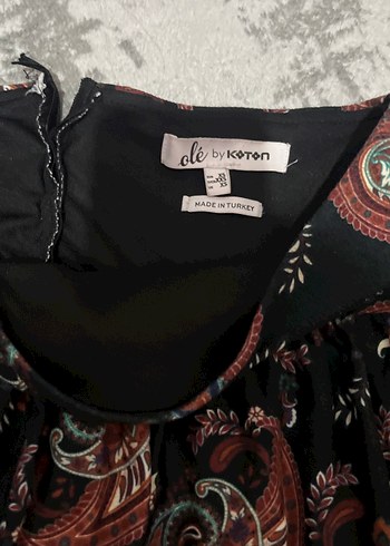 Bohem Desenli Fırfırlı Mini Etek - Görsel 3