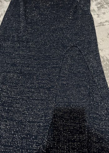 Kadın Triko Uzun Gri Etek - Görsel 2