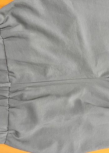 Düğmeli yeşil şifon Kadın Pantolon - Görsel 4