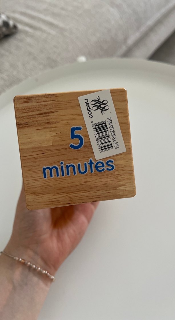 Mavi Kumlu Ahşap Kum Saati - Görsel 3