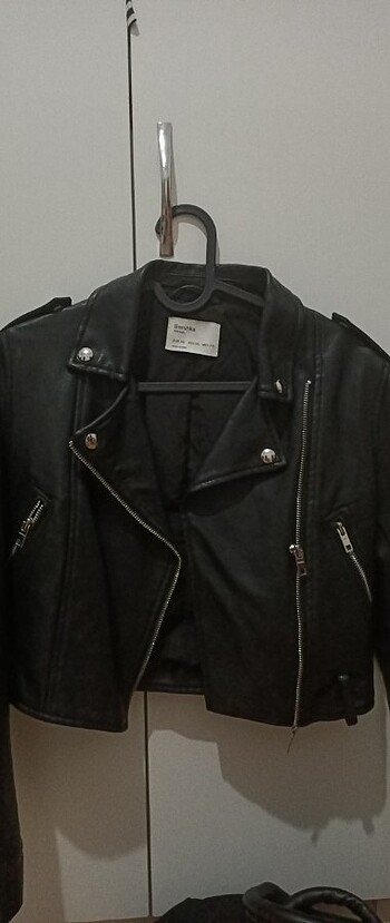 Bershka deri ceket 