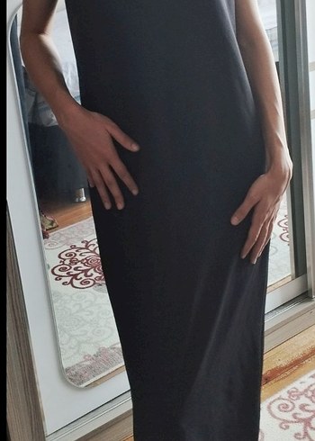 Diğer Siyah Midi Kalem Elbise