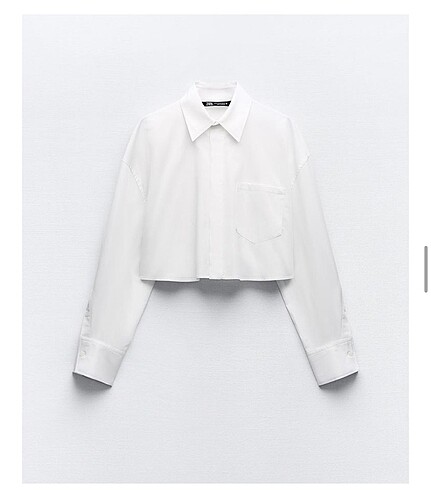 Zara crop oversize gömlek