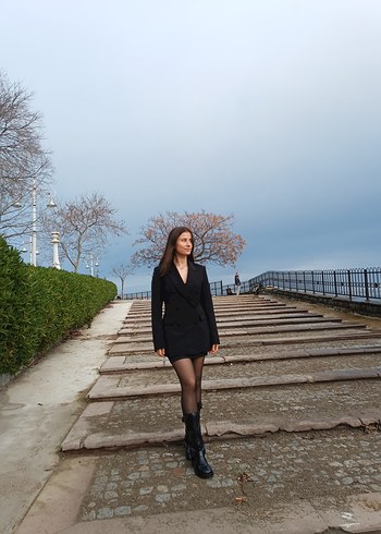 Siyah blazer