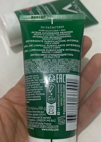 Vıchy 50ml yüz yıkama jeli - Görsel 2