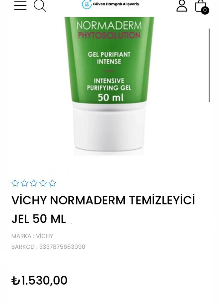 Vıchy 50ml yüz yıkama jeli - Görsel 4