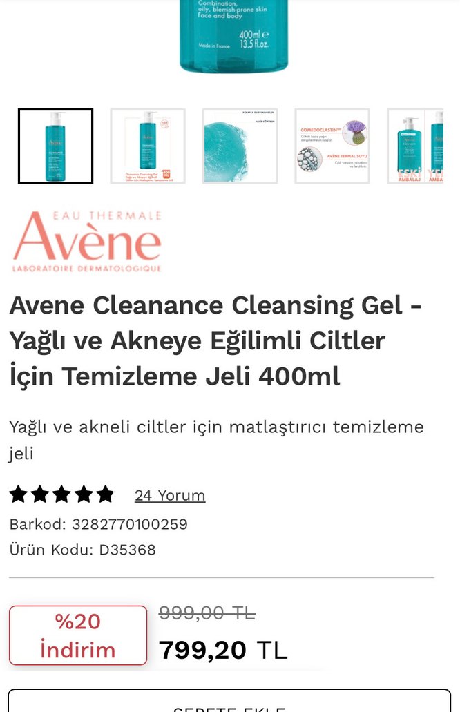 Avène Cleanance Temizleme Jeli 400 ml - Görsel 4