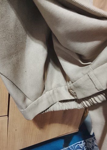 Bej Midi Kadın Kumaş Pantolon - Görsel 3