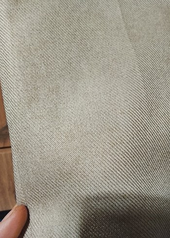 Bej Midi Kadın Kumaş Pantolon - Görsel 2