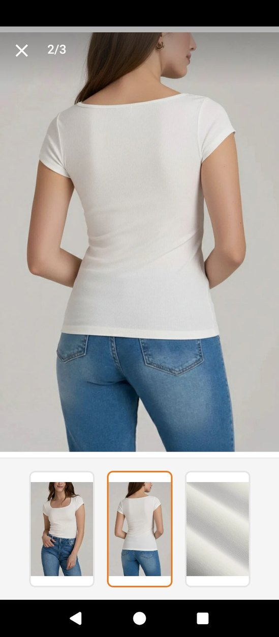 Beyaz Kadın Denim Dar Kesim Jean - Görsel 2