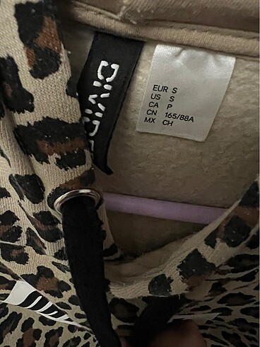 s Beden çeşitli Renk Leopar desenli sweatshirt