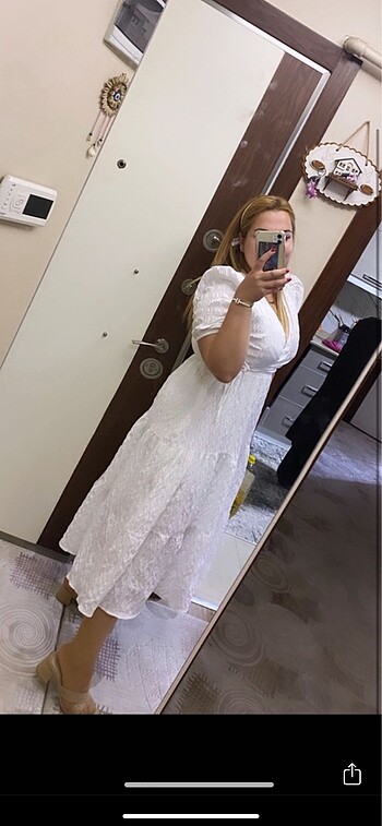 Beyaz elbise - Görsel 5