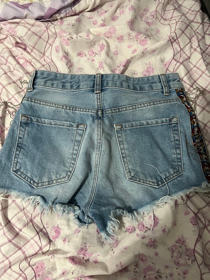 Mavi Mini Denim Şort - Görsel 2
