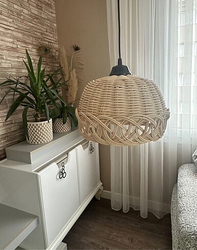 Rattan rustik avize