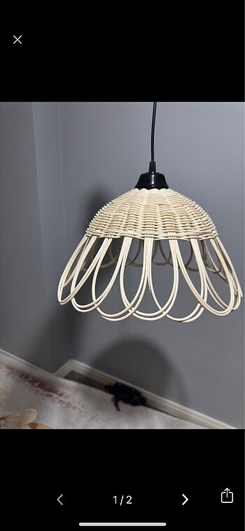 Rattan avize