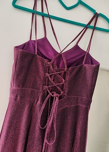 40 Beden bordo Renk Abiye