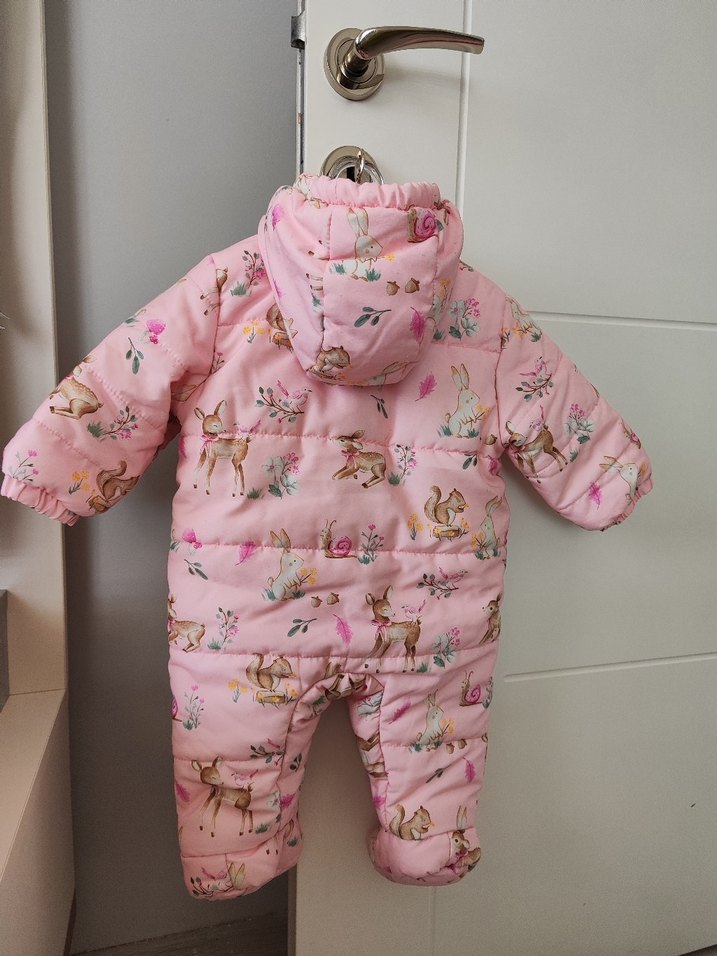 Kız Bebek Pembe Desenli Tulum - Görsel 2