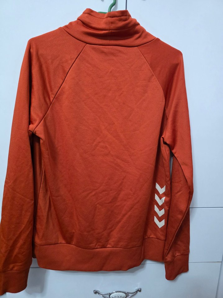 Kadın Turuncu Rahat Sweatshirt - Görsel 4