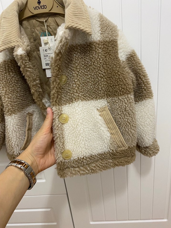 Zara Bebek Kürklü Mont - Görsel 4