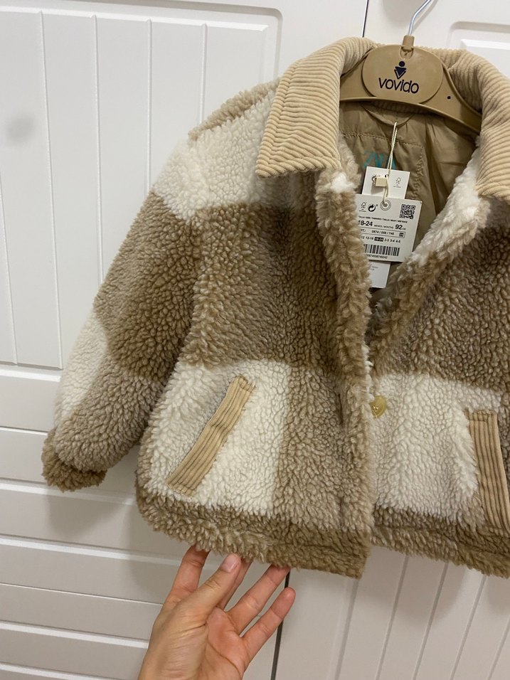 Zara Bebek Kürklü Mont - Görsel 3