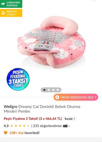 Wellgro Bebek Destek Oturma Minderi - Görsel 4