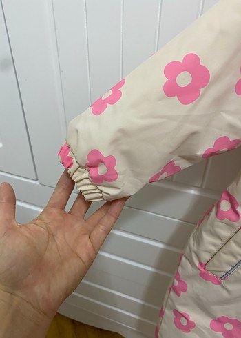 Pembe Çiçekli Kız Bebek Tulumu - Görsel 3